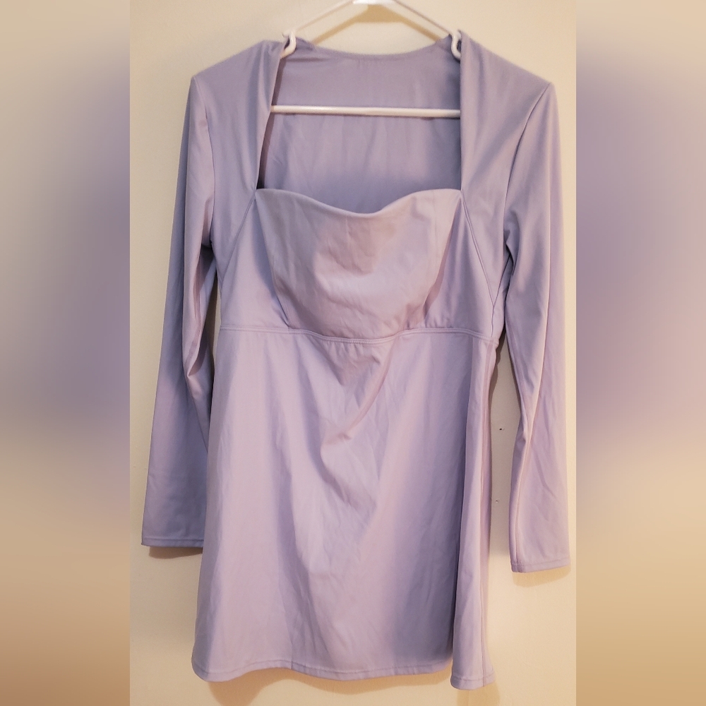 Chic Lilac‎ Long Sleeve Dress